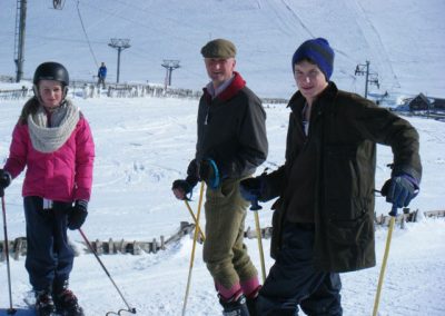 Skiing at the Lecht